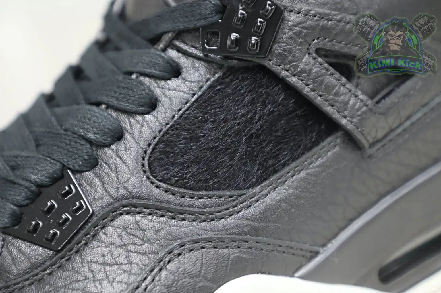 Jordan retro 4 ponyhair Jordan Air black Kimikick 0823